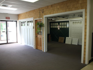 Showroom Garage Doors White | Open